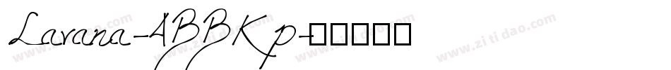 Lavana-4BBKp字体转换
