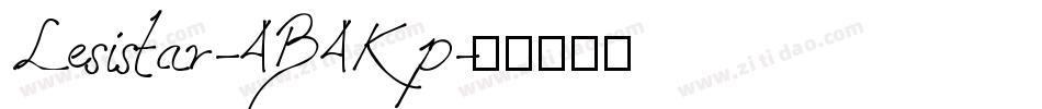 Lesistar-4B4Kp字体转换