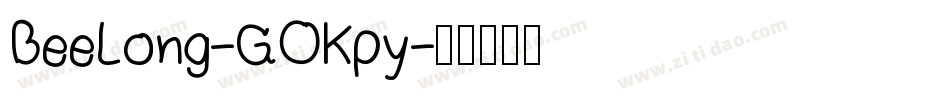 BeeLong-GOKpy字体转换