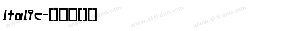 ltalic字体转换