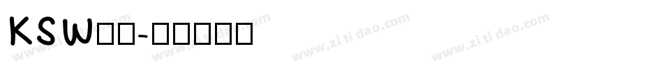 KSW雷神字体转换