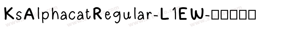 KsAlphacatRegular-L1EW字体转换