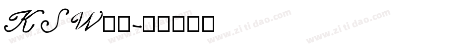 KSW雷神字体转换