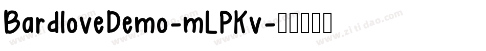 BardloveDemo-mLPKv字体转换