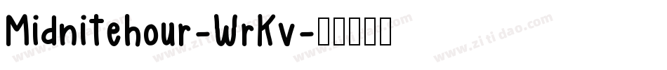 Midnitehour-WrKv字体转换
