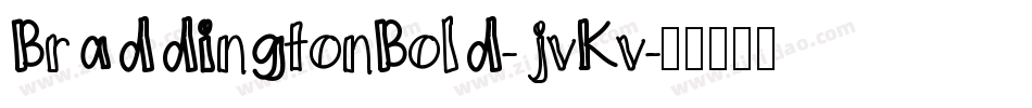 BraddingtonBold-jvKv字体转换