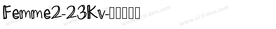 Femme2-23Kv字体转换