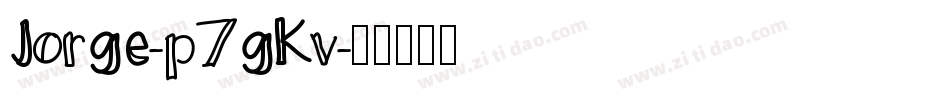 Jorge-p7gKv字体转换