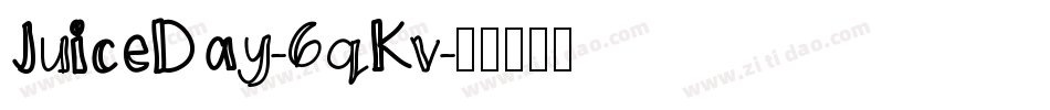 JuiceDay-6qKv字体转换