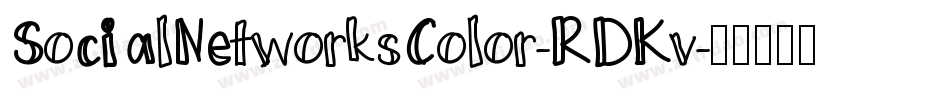 SocialNetworksColor-RDKv字体转换