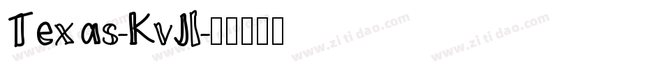 Texas-KvJl字体转换