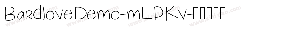 BardloveDemo-mLPKv字体转换
