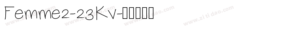 Femme2-23Kv字体转换