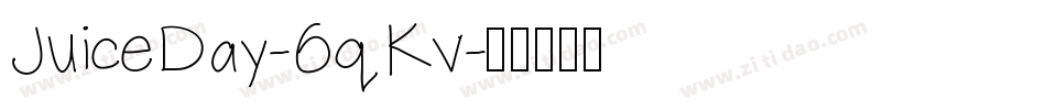 JuiceDay-6qKv字体转换