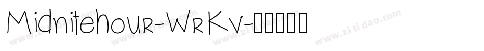 Midnitehour-WrKv字体转换