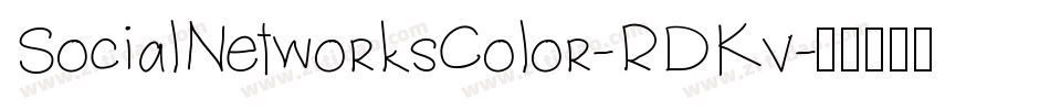 SocialNetworksColor-RDKv字体转换