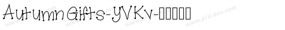 AutumnGifts-YVKv字体转换
