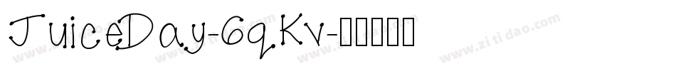 JuiceDay-6qKv字体转换