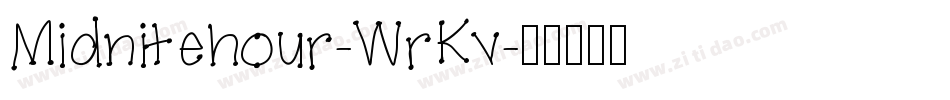 Midnitehour-WrKv字体转换