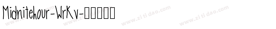 Midnitehour-WrKv字体转换