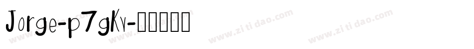 Jorge-p7gKv字体转换