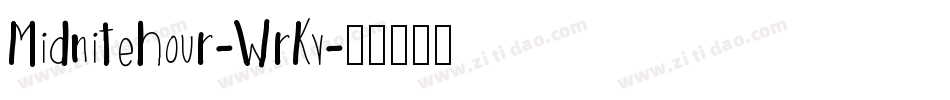 Midnitehour-WrKv字体转换