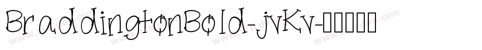 BraddingtonBold-jvKv字体转换