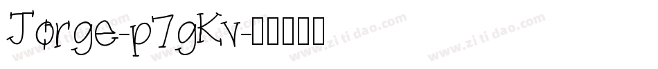 Jorge-p7gKv字体转换
