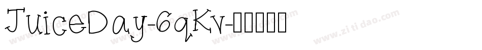 JuiceDay-6qKv字体转换