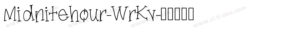 Midnitehour-WrKv字体转换
