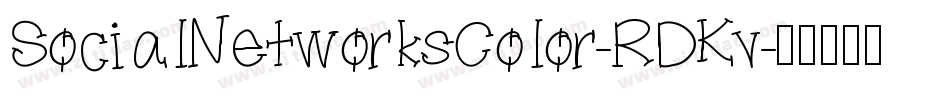 SocialNetworksColor-RDKv字体转换