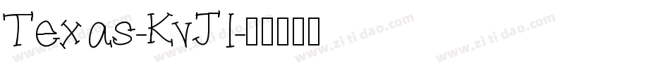 Texas-KvJl字体转换