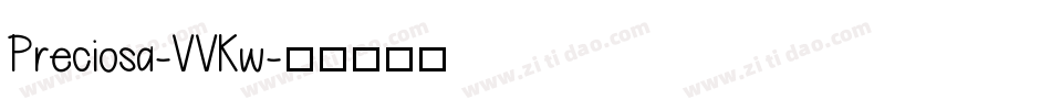 Preciosa-VVKw字体转换