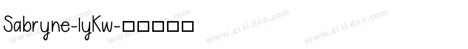 Sabryne-lyKw字体转换