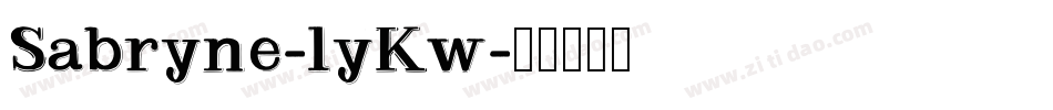 Sabryne-lyKw字体转换