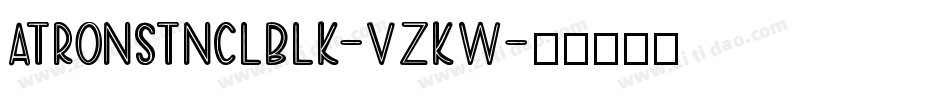 Atronstnclblk-VzKw字体转换