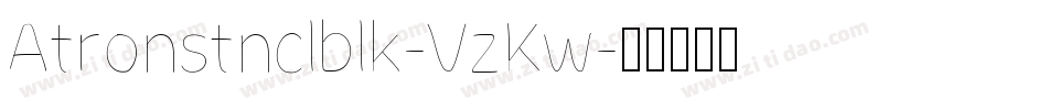 Atronstnclblk-VzKw字体转换