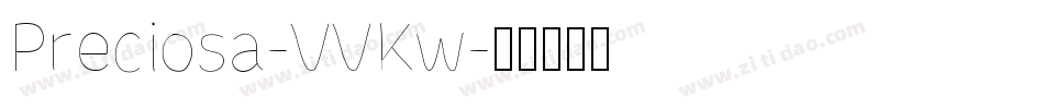 Preciosa-VVKw字体转换