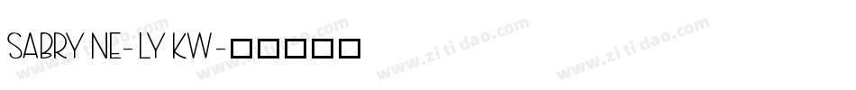 Sabryne-lyKw字体转换