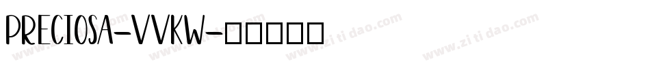 Preciosa-VVKw字体转换
