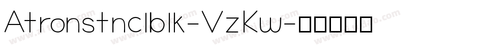 Atronstnclblk-VzKw字体转换