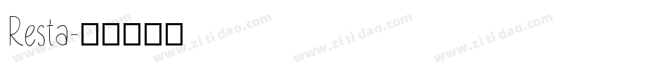 Resta字体转换