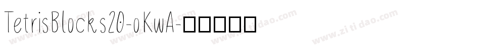 TetrisBlocks20-oKwA字体转换