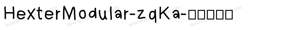 HexterModular-zqKa字体转换