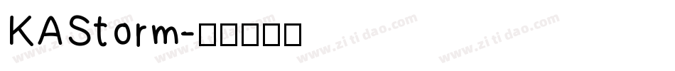KAStorm字体转换