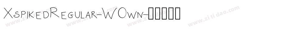 XspikedRegular-WOwn字体转换