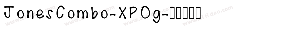JonesCombo-XPOg字体转换