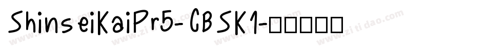 ShinseiKaiPr5-CBSK1字体转换