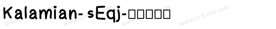 Kalamian-5Eqj字体转换