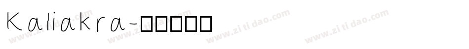 Kaliakra字体转换
